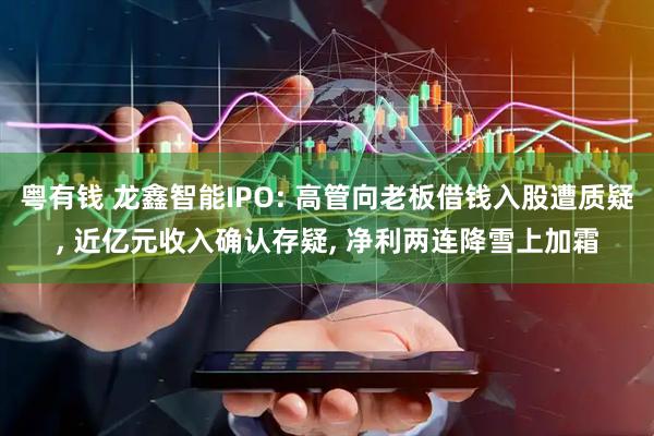 粤有钱 龙鑫智能IPO: 高管向老板借钱入股遭质疑, 近亿元收入确认存疑, 净利两连降雪上加霜